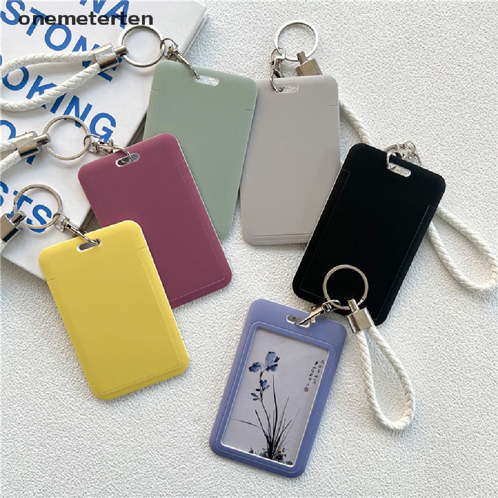 Rten 1 Vỏ Đựng Thẻ ID / Thẻ ID / Chìa Khóa Màu Trơn Tiện Dụng