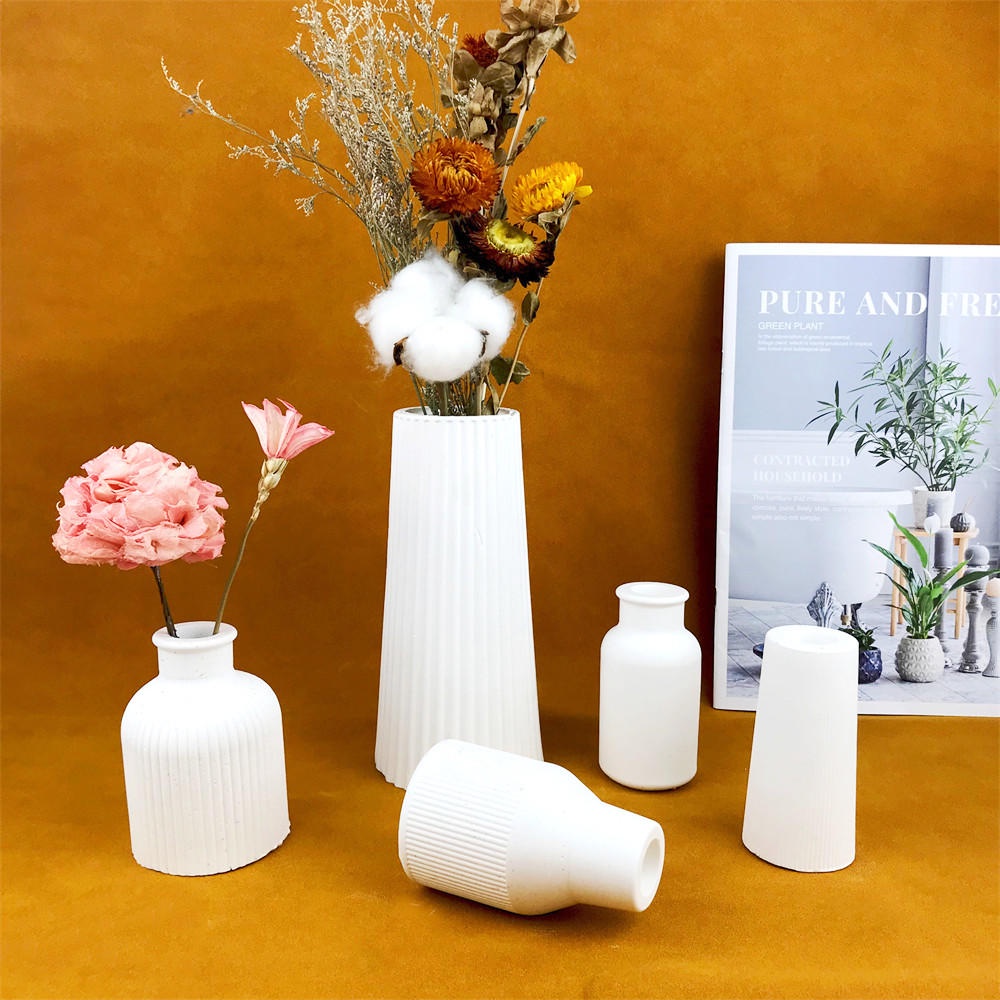 Khuôn Silicone Làm Chậu Hoa Epoxy Sáng Tạo DIY