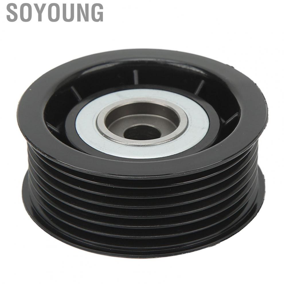Soyoung Drive Belt Idler Pulley Accessory  High Precision Temperature Resistant MD368210 Rust Proof for Vehicle