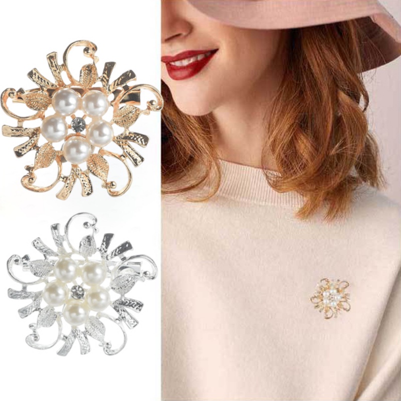 (MớI) Ghim GàI ÁO HìNh Hoa ĐíNh Kim Cương Giả ThờI Trang Cho Nữ