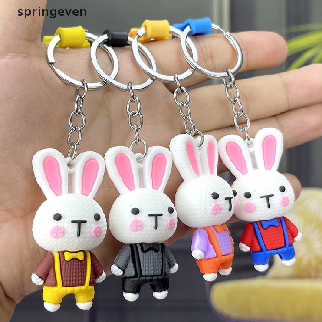 Móc Khóa Hình Thỏ Hồng Dễ Thương Cho Nữ