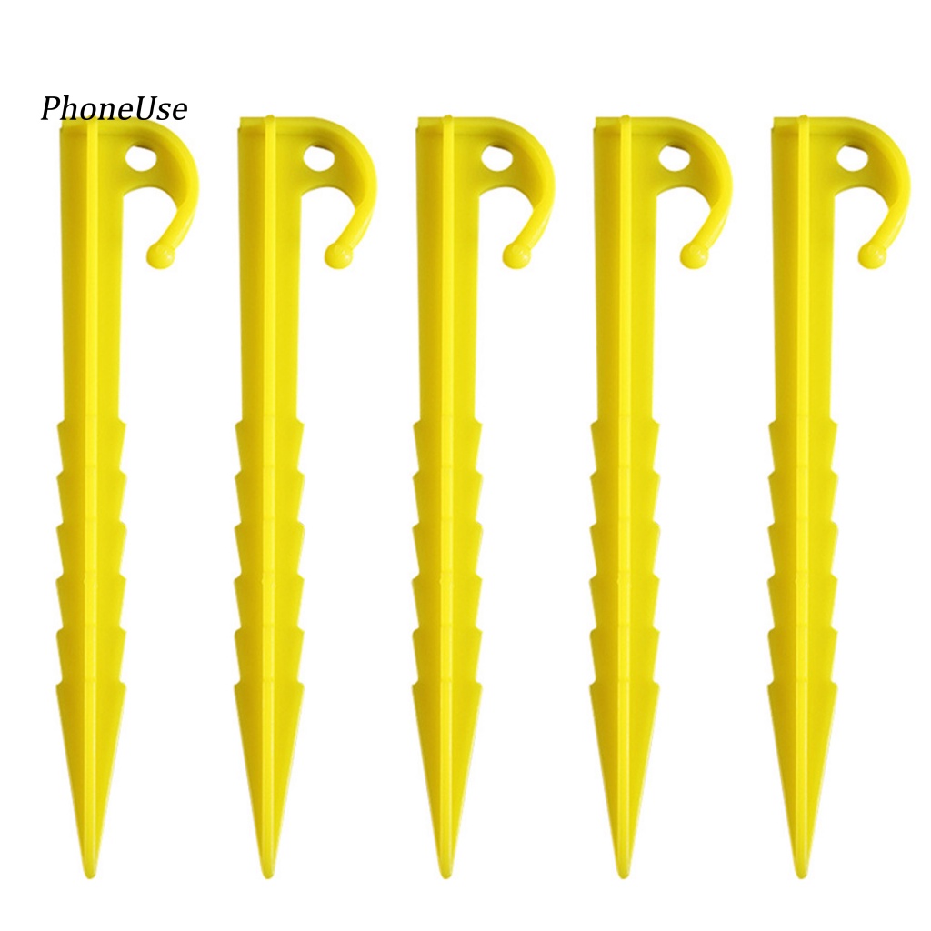 Set 5 Cọc Dựng Lều Bằng PU Dày Dặn Độ Cứng Cao