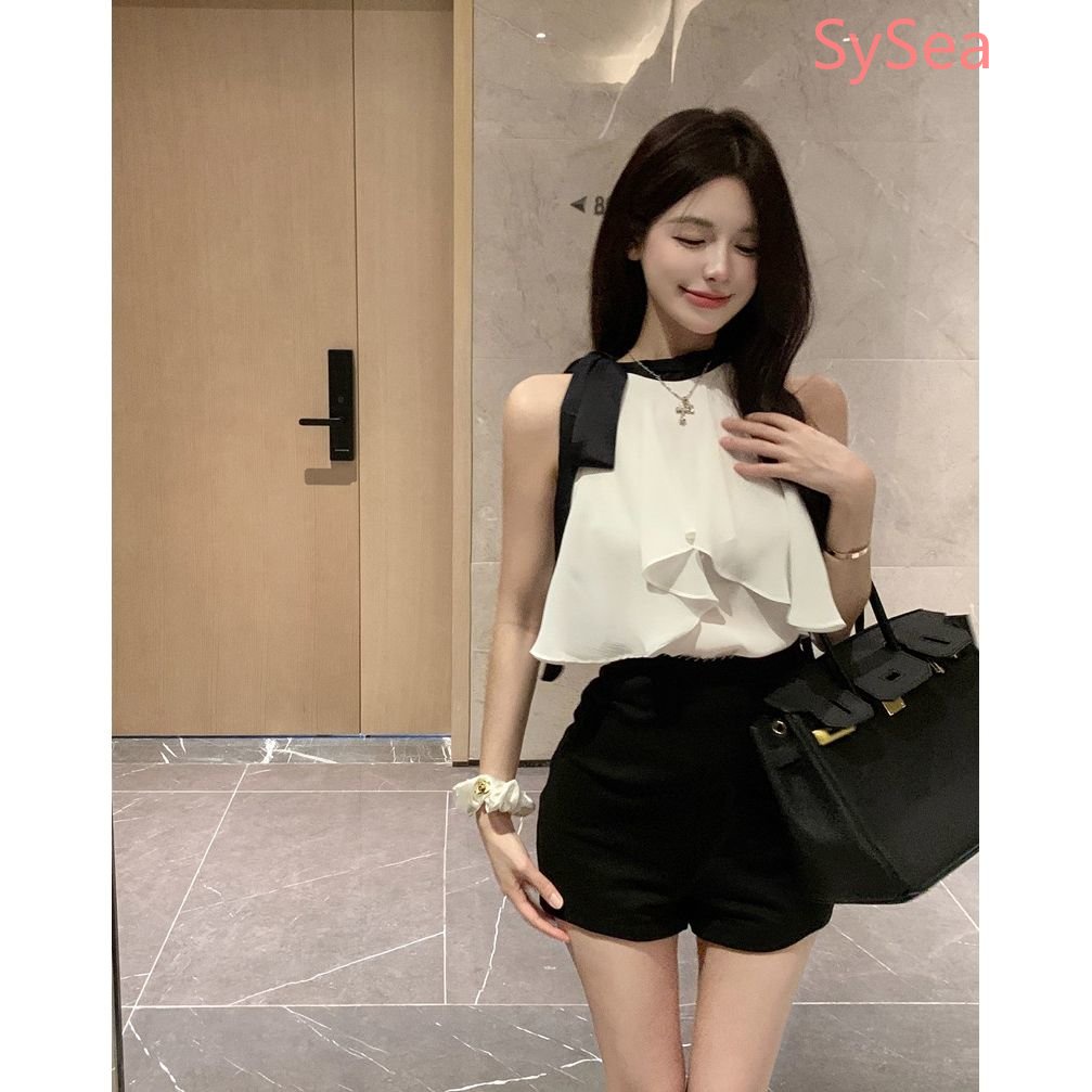 Áo Voan Không Tay Dáng Rộng Thời Trang Quyến Rũ Cho Nữ