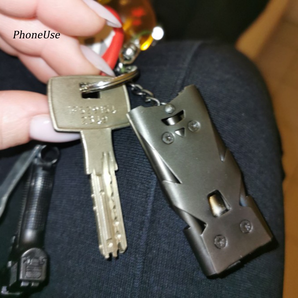 Còi Thổi Khẩn Cấp Ba Mức Độ Decibel Cao Bằng Inox PU Đa Năng Cho Hoạt Động Ngoài Trời