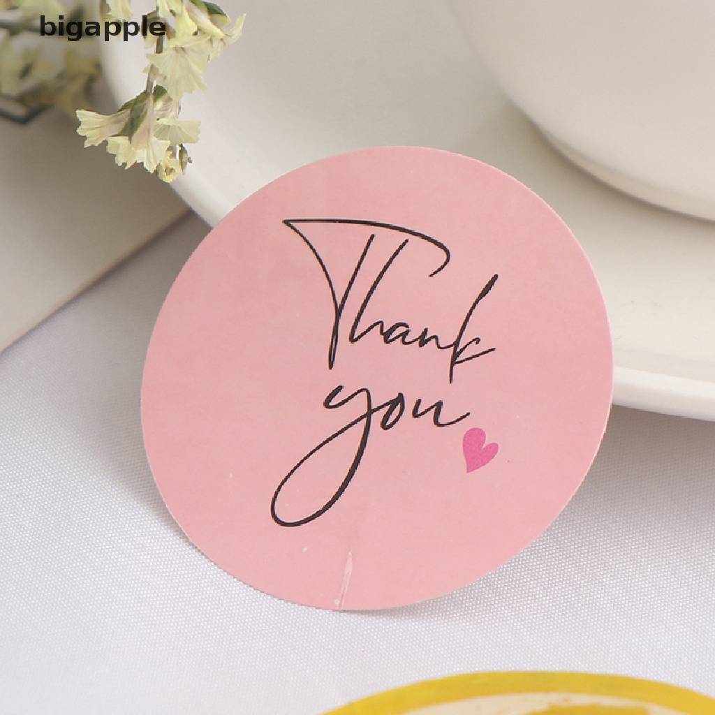 Set 120 Miếng Dán 3.8cm Hình Tròn Họa Tiết Chữ Thank You Màu Hồng Dùng Để Trang Trí Tiệc Cưới