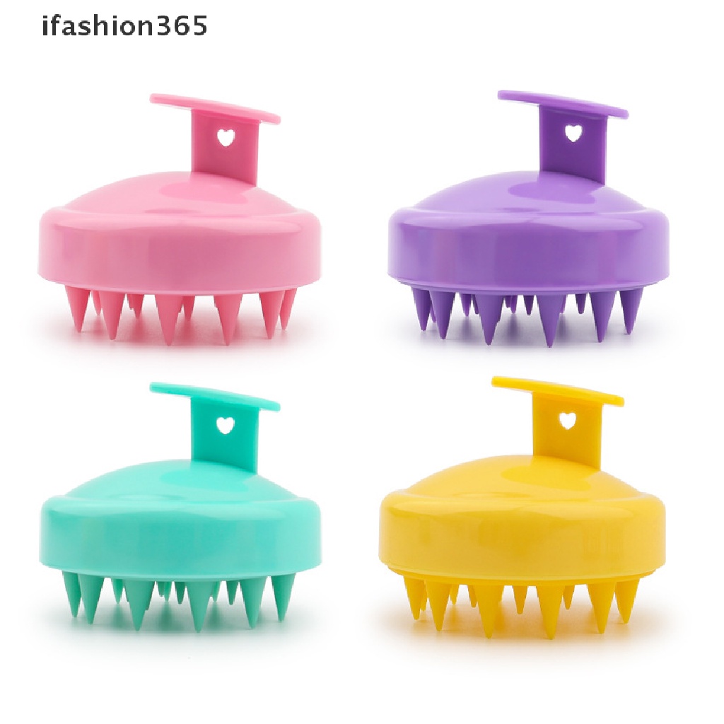 Bàn Chải Silicon Massage Da Đầu Và Làm Sạch Máu Cho Người Lớn Và Trẻ Em ifashion365