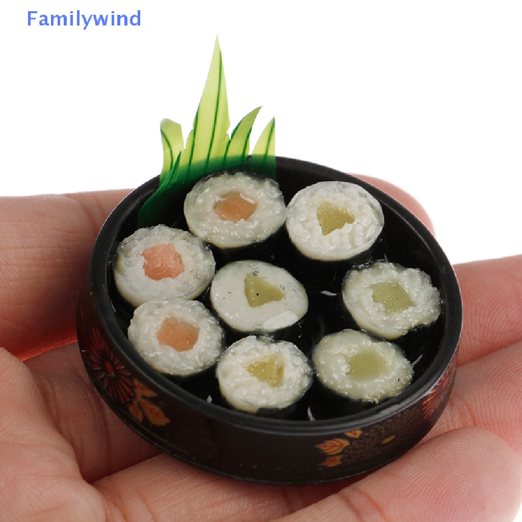 1 Mô Hình Cơm Cuộn Sushi Tỉ Lệ 1 / 6 Trang Trí Nhà Búp Bê
