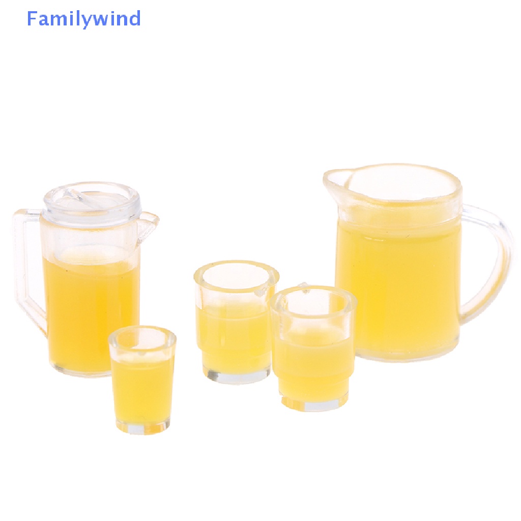 Set 2 / 3 Chai Nước Ép Mini Tỉ Lệ 1 / 12 Cho Nhà Búp Bê 1 / 2