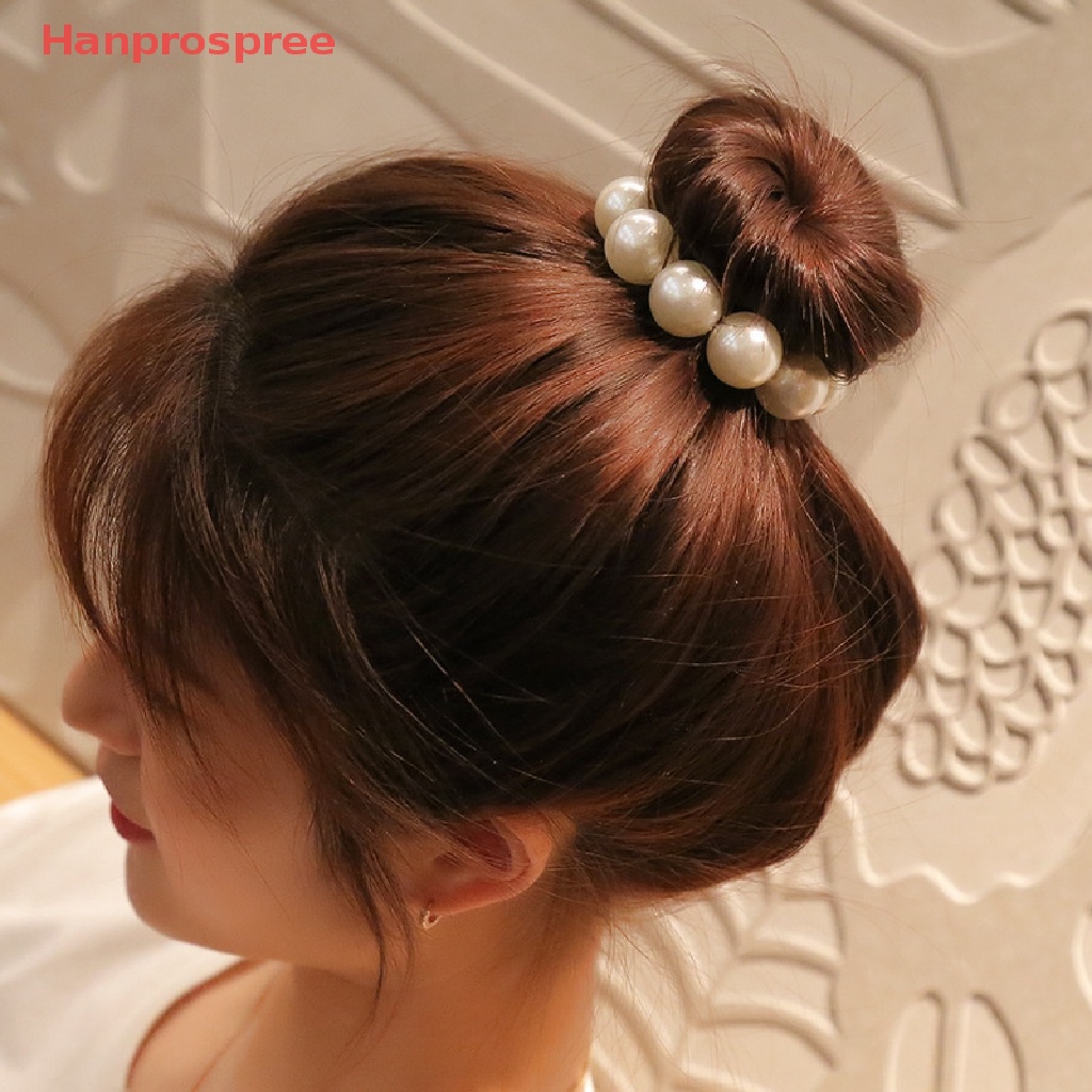 Dây Buộc Tóc Cao Su Đính Ngọc Trai Lớn Thời Trang Hàn Quốc Ruoshui