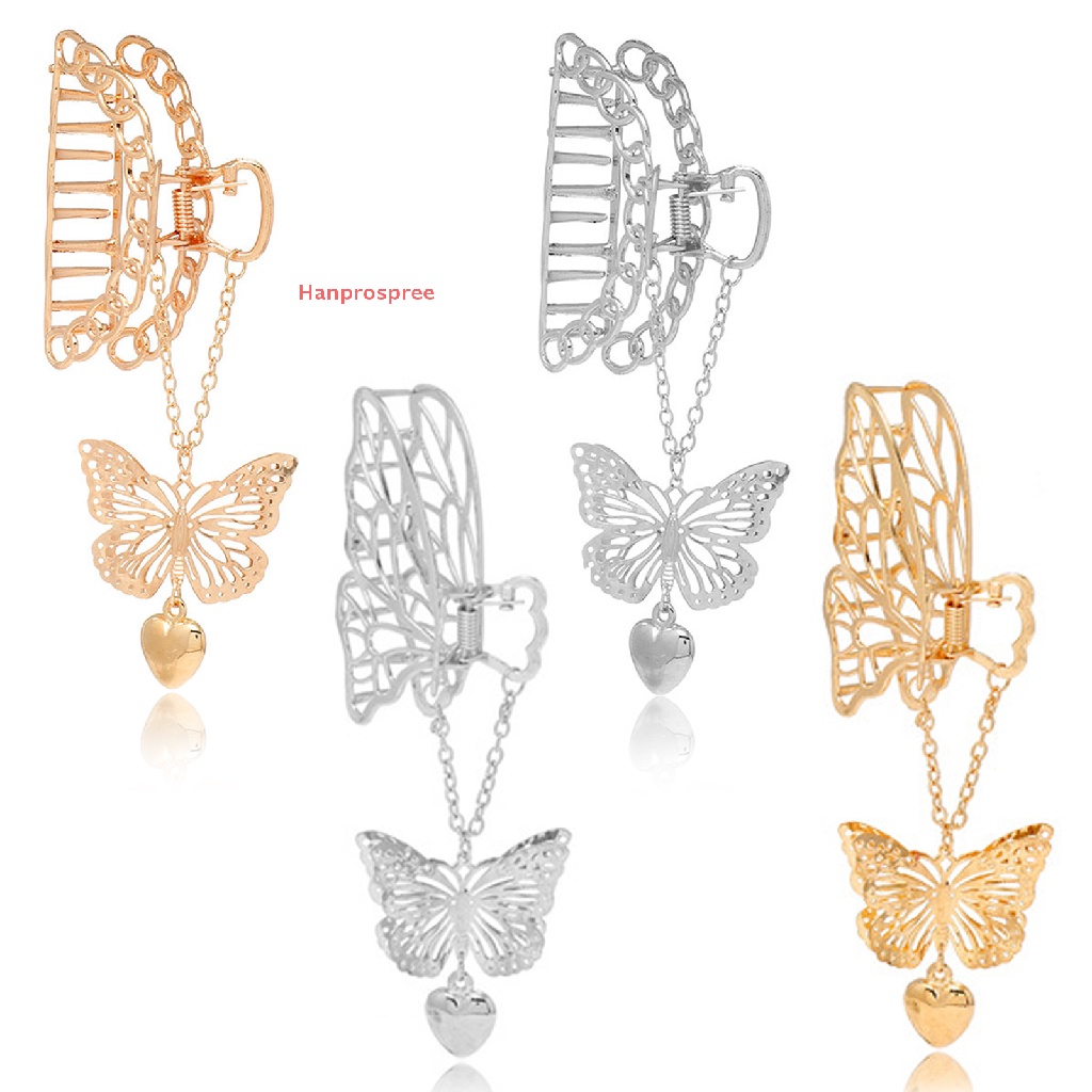 Set 3 Kẹp Tóc Bướm Kim Loại