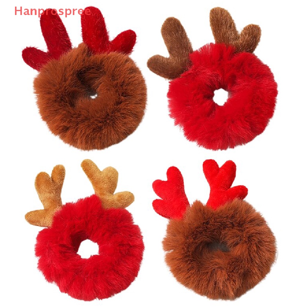 Băng Đô Cài Tóc Hình Sừng Tuần Lộc Giáng Sinh Bằng Cao Su Xinh Xắn