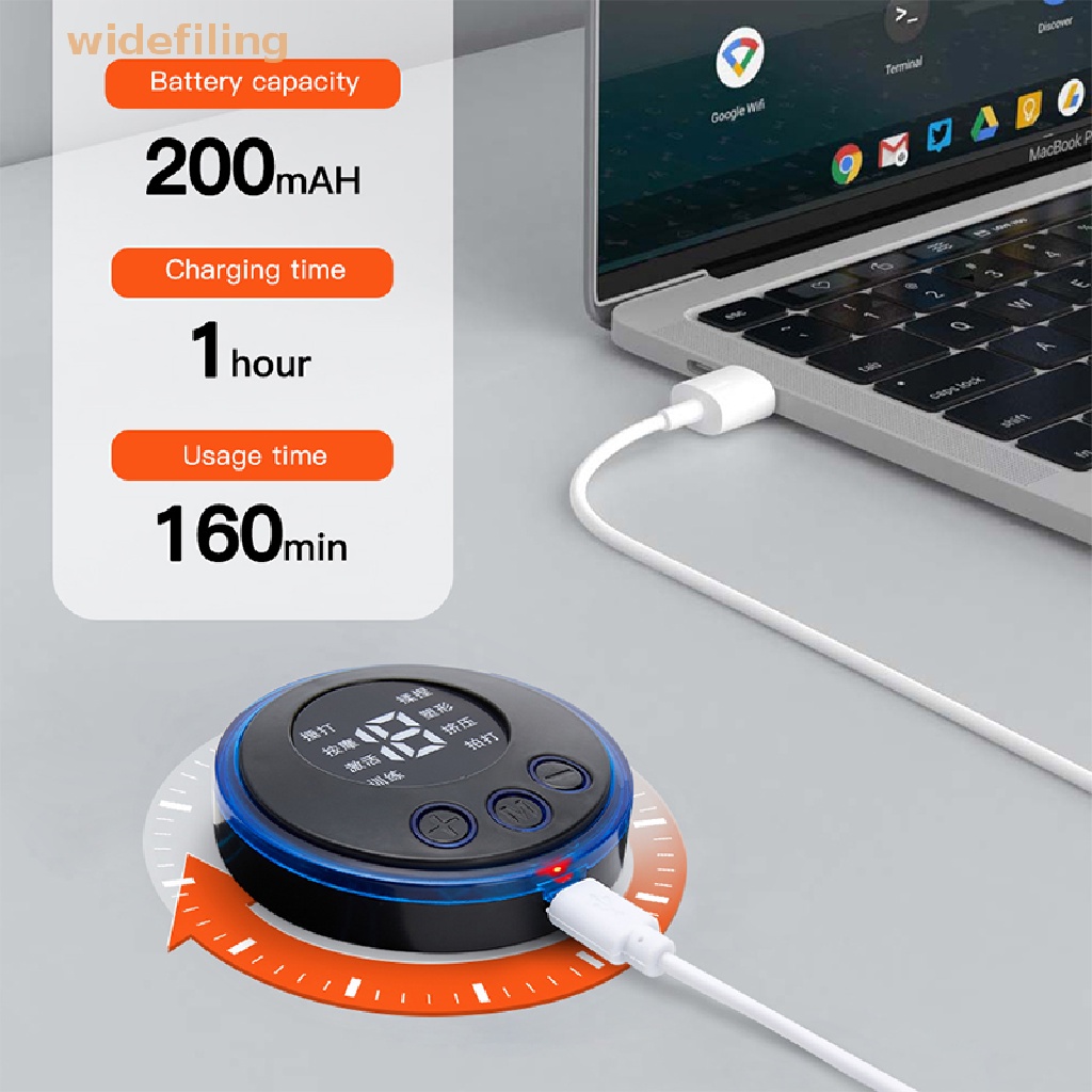 Máy Mát Xa Cổ EMS Màn Hình LCD 8 Chế Độ