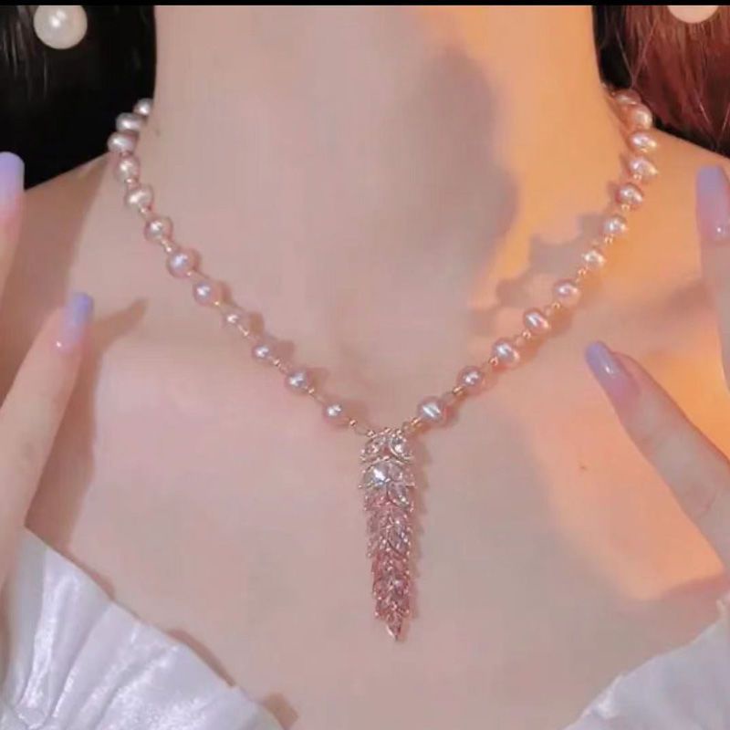 Dây Chuyền Ngọc Trai Thời Trang Dành Cho Nữ Vòng đeo Cổ