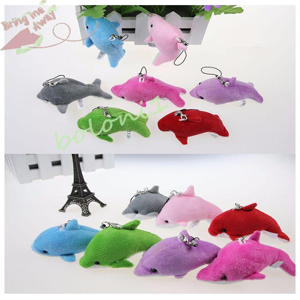 Set 5 Móc Khóa Điện Thoại Hình Cá Heo Hoạt Hình Dễ Thương