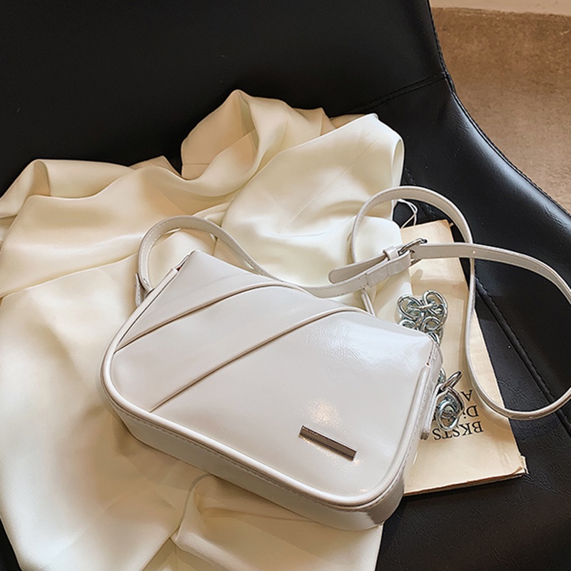 Túi Đeo Vai Hình Vuông Cỡ Nhỏ Có Khóa Kéo Phong Cách Hàn Quốc Thời Trang Cho Nữ