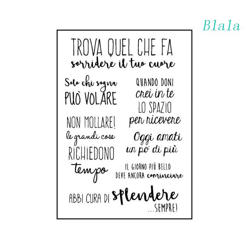 Tem Đóng Dấu Bằng Silicon Trong Suốt Hình Chữ Ý DIY Đa Ứng Dụng