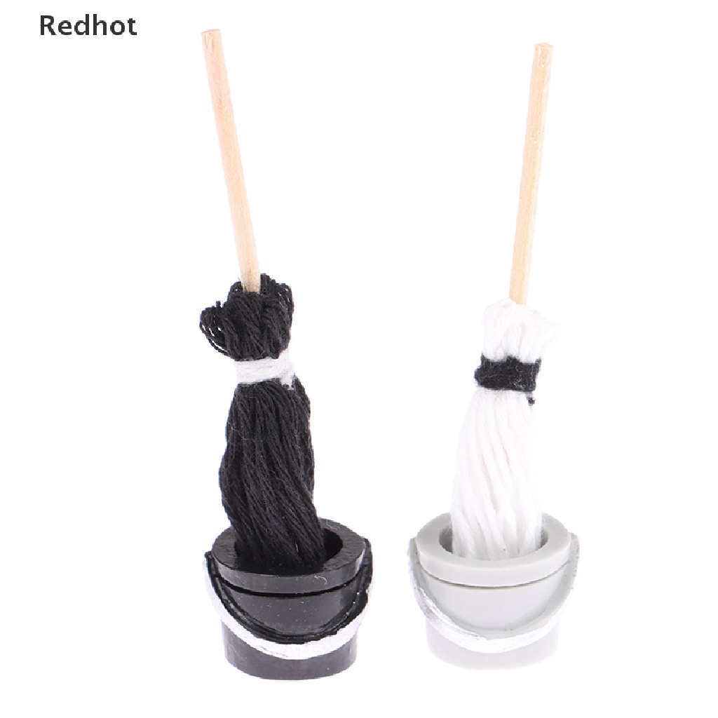 1 Bộ Xô Và Cây Lau Nhà Mini Tỉ Lệ 1: 12 Trang Trí Nhà Búp Bê