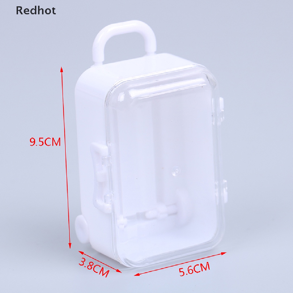 &lt; Redhot &gt; Hộp Hành Lý Lăn Bằng Nhựa Dễ Thương Phụ Kiện Nhà Búp Bê