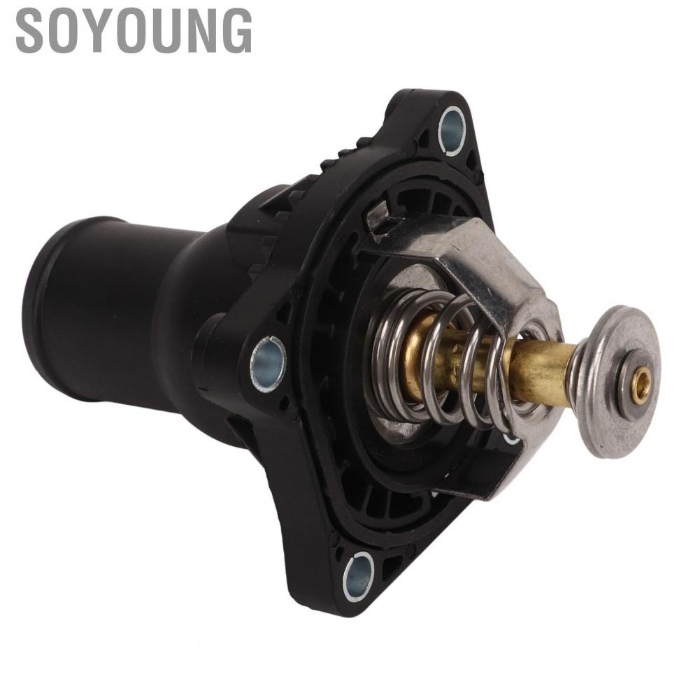 Soyoung Coolant Thermostat Assembly  Easy To Install OEM Standard Durable 55587349 Rugged Structure for Aveo Cruze Sonic