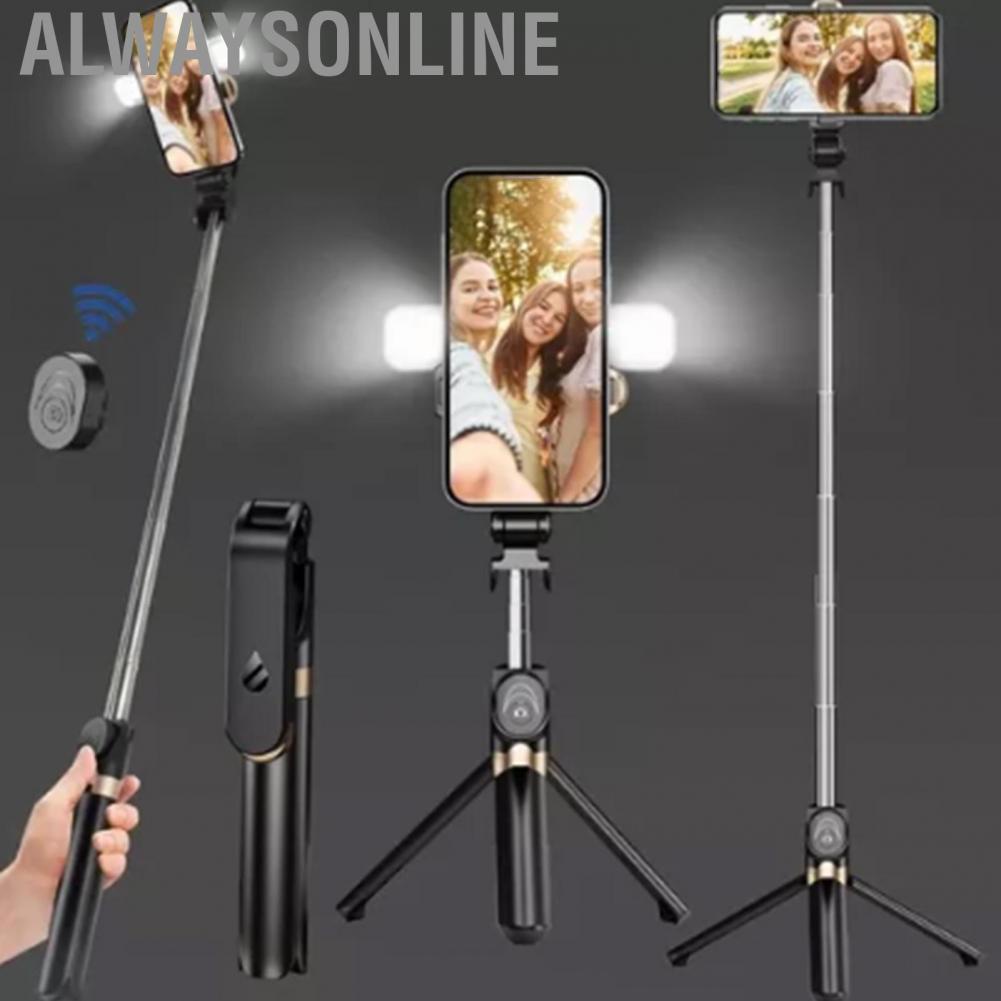 Alwaysonline Smartphone Stabilizer  Handheld Phone 240 and 360 Degrees Adjustable with Filling Light for Selfie