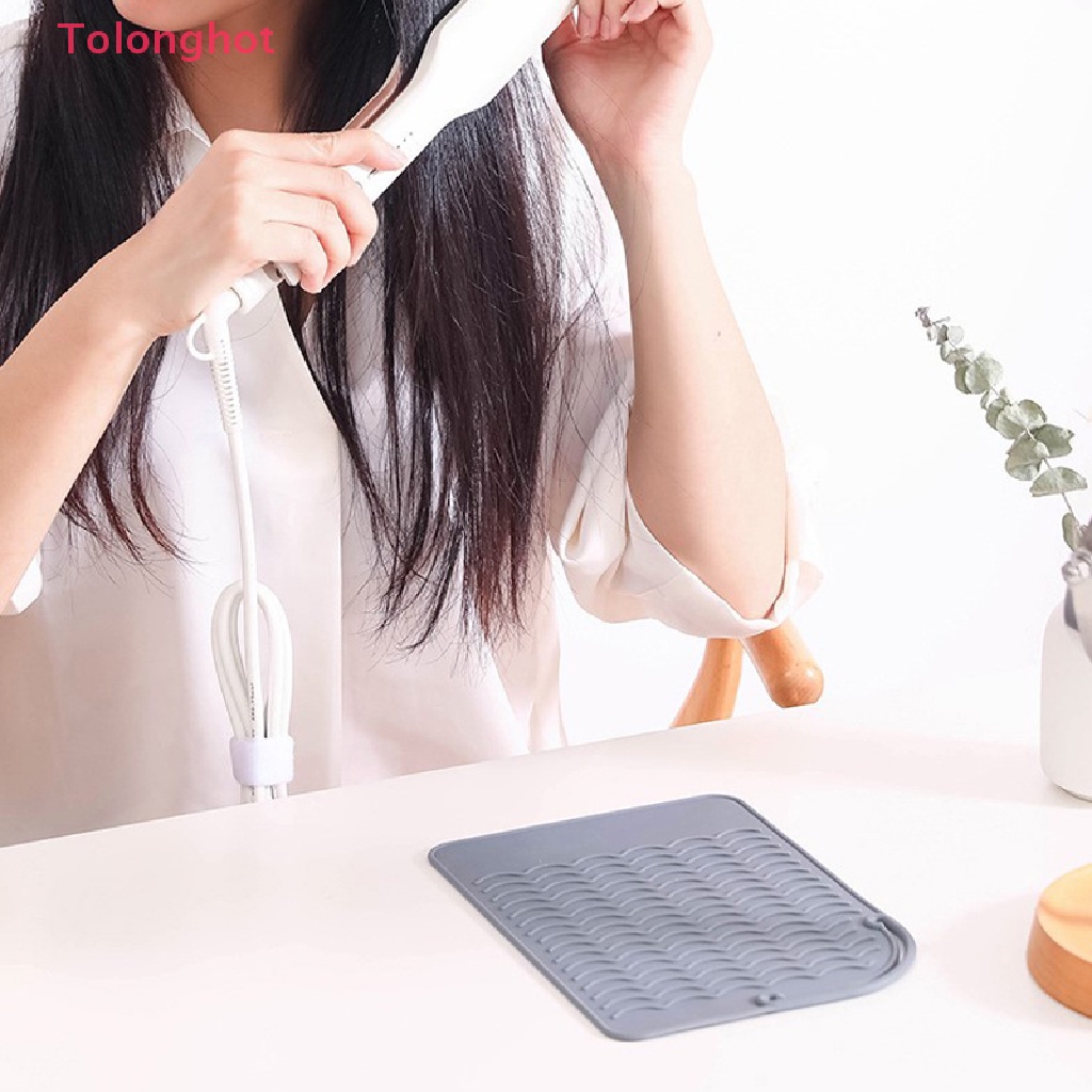 Thảm Silicone Chịu Nhiệt Hỗ Trợ Duỗi Tóc Thẳng / Uốn Tóc Tiện Dụng