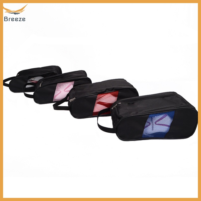 Túi Đựng Giày Chơi Golf Có Dây Kéo Thoáng Khí Chống Mài Mòn Thêu Logo Độc Đáo Tiện Dụng