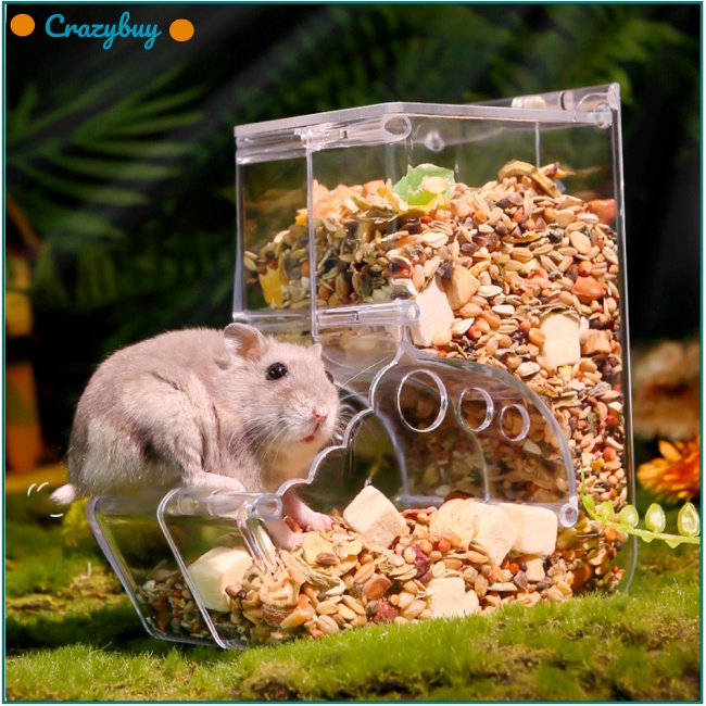 Cr Hộp Đựng Thức Ăn Tự Động Cho Chuột Hamster / Thỏ / Hamster