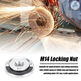 Nuts Angle Grinder Locking Nuts Angle Grinder Accessory Quick Utility Clamping Tool M14 14mm Suitable