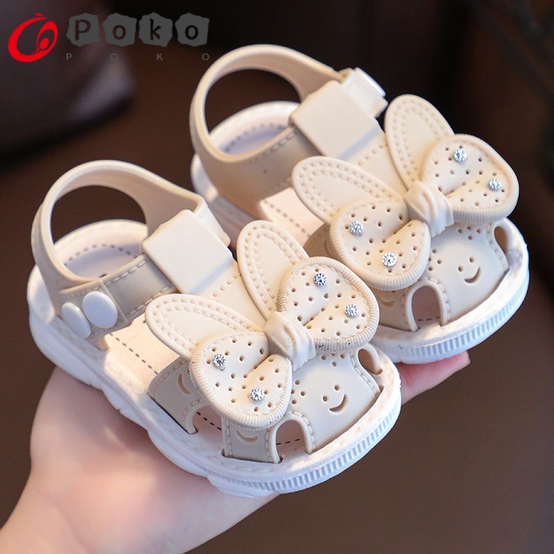 Giày Sandal Đế Mềm Chống Trượt Thời Trang Mùa Hè Dành Cho Bé Gái 0-3 Tuổi