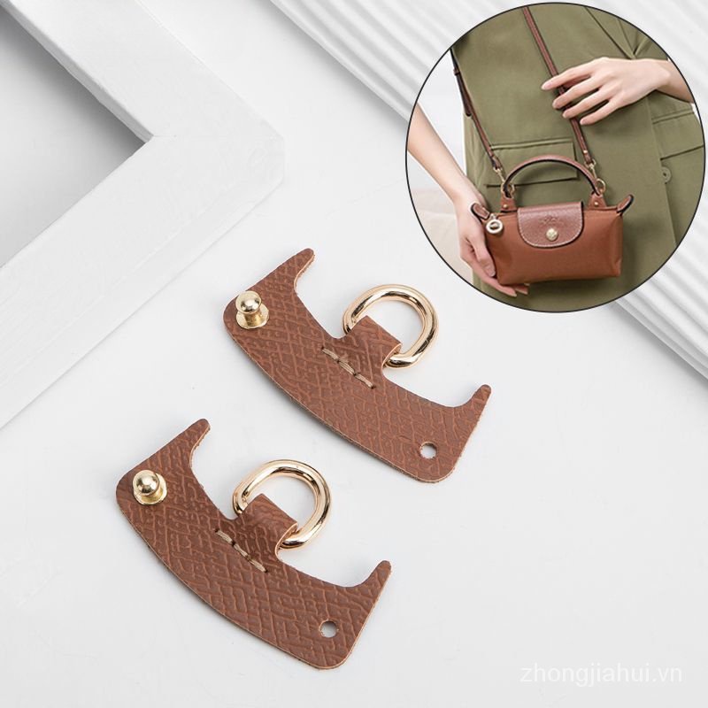 Hengjiang Với Túi Xách mini Bằng Da Thật Không Đục Lỗ Có Khóa Cài Treo Túi Xách Mua Sắm Riêng Biệt