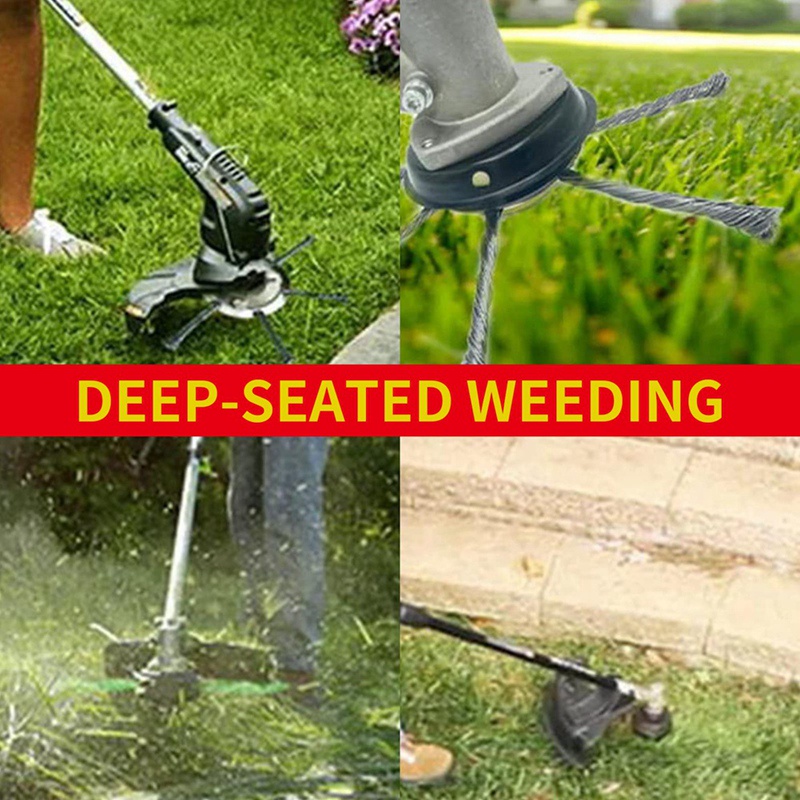 Set 2 Bánh Xe Dây Thép 6 Inch Chuyên Dụng Cho Máy Cắt Cỏ