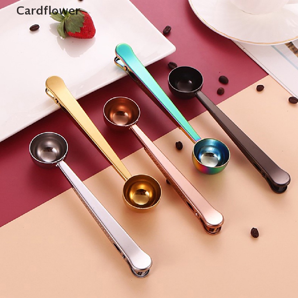 1 Muỗng Đong Cà Phê Bằng Thép Không Gỉ Có Kẹp Niêm Phong Túi Đựng