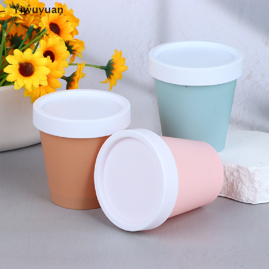 < Yiwuyuan > Hộp Đựng Sữa Chua Kem Tráng Miệng Có Nắp Đậy
