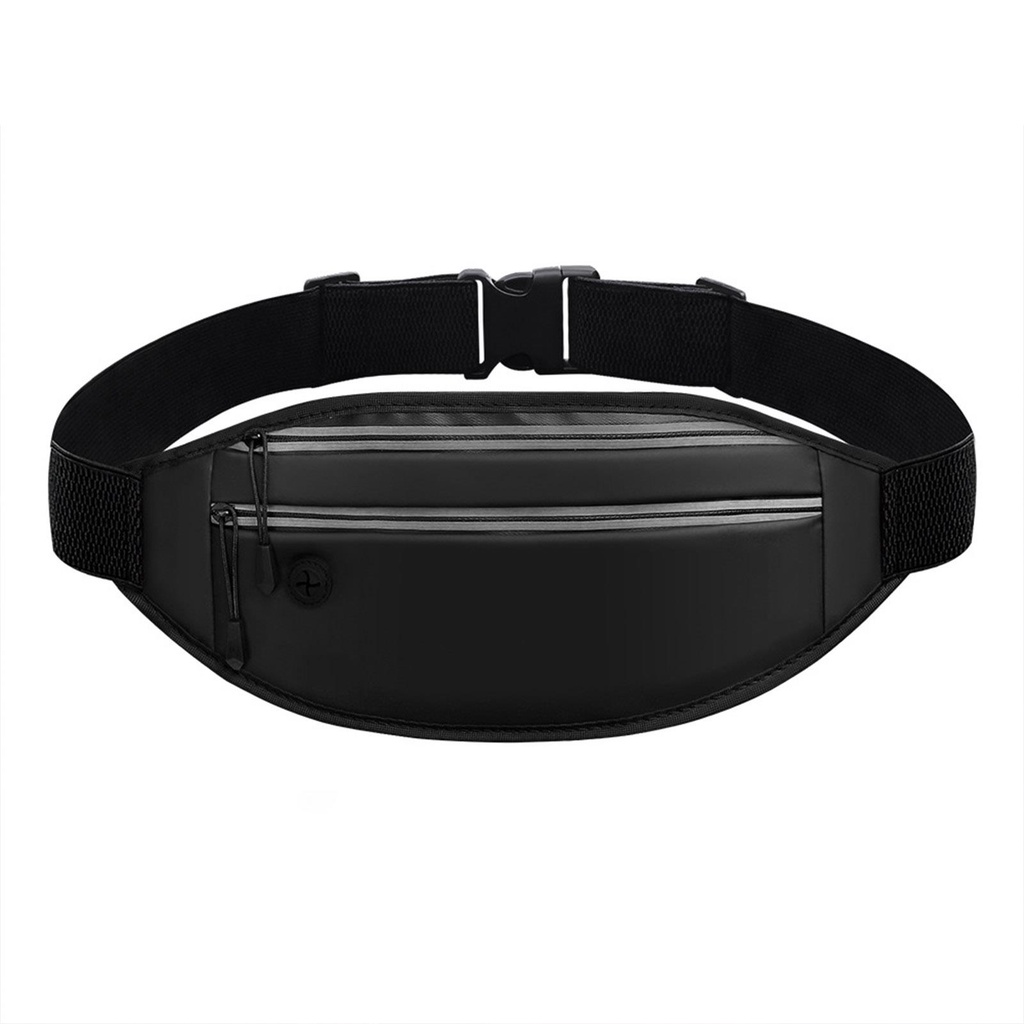 Túi Đeo Hông Bằng Da PU Kèm Dây Phản Quang Tiện Dụng Cho Hoạt Động Ngoài Trời