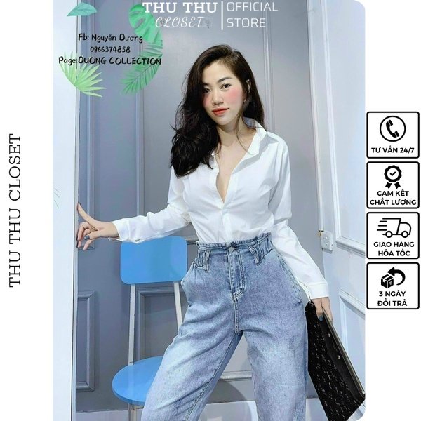 💟 Áo sơ mi trắng dài tay. Size S M L