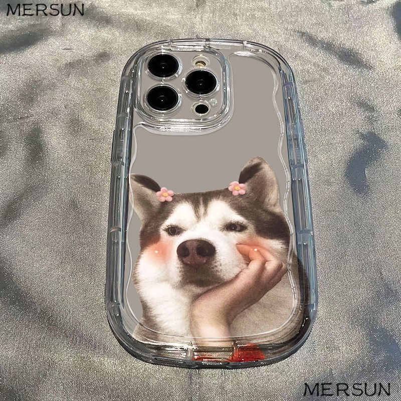 ✅Ốp Điện Thoại Mềm Trong Suốt Chống Sốc In Hình Cún Dễ Thương Cho Apple Iphone 7 Xr12 / 11promax 8p 14 13xs X1BI