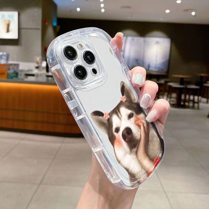 ✅Ốp Điện Thoại Mềm Trong Suốt Chống Sốc In Hình Cún Dễ Thương Cho Apple Iphone 7 Xr12 / 11promax 8p 14 13xs X1BI