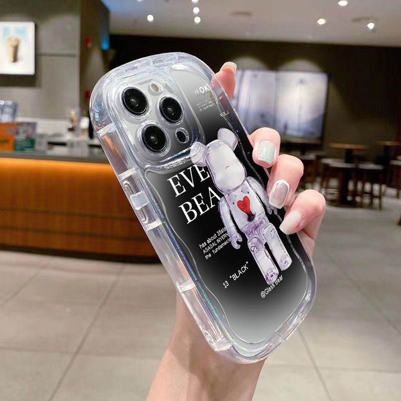 ✅Ốp Điện Thoại Mềm Trong Suốt Chống Sốc In Hình Gấu Hoạt Hình Cho Iphone 13 / / Gray 7promax 12 8pxrxs11 14 / YJE1