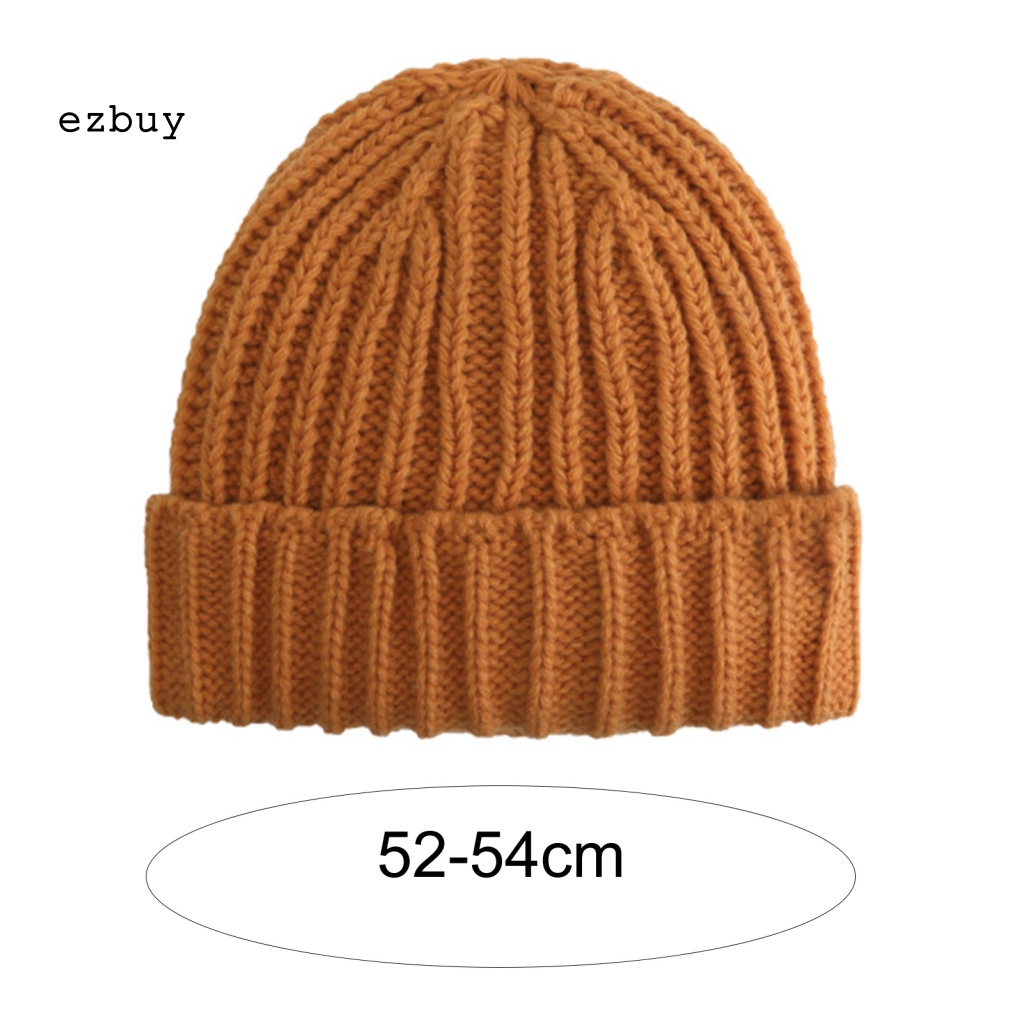 [EY] Mũ Len Polyester Dệt Kim Thoải Mái Mặc Hàng Ngày Dễ Phối Đồ Cho Trẻ Sơ Sinh