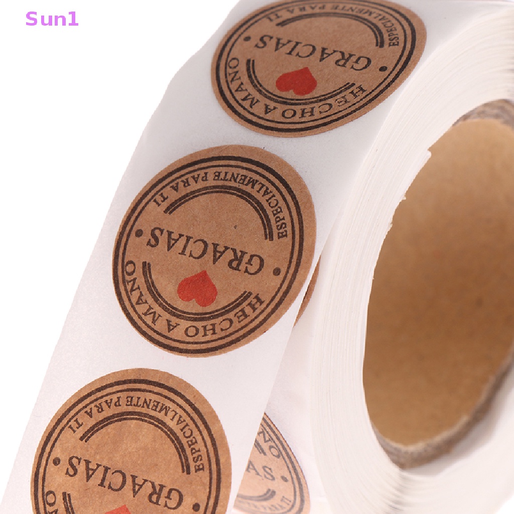 Sun1 &gt; 500 Miếng Dán Nhãn Hiệu Thank You Trang Trí Sổ Tay Thủ Công