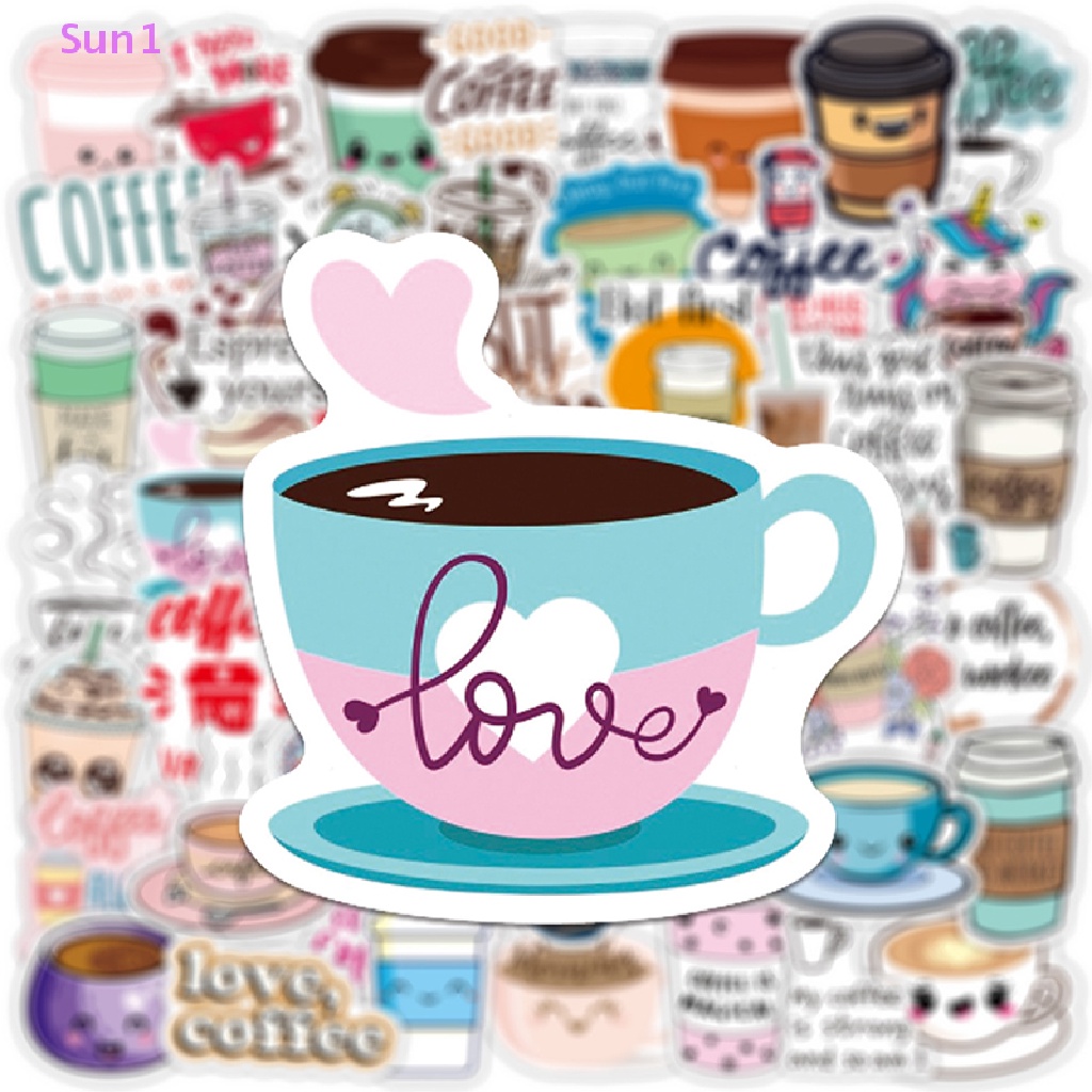 Sun1 &gt; 50 Nhãn Dán PVC Hình Đồ Uống Mùa Hè Có Mùi Hương Sáng Tạo