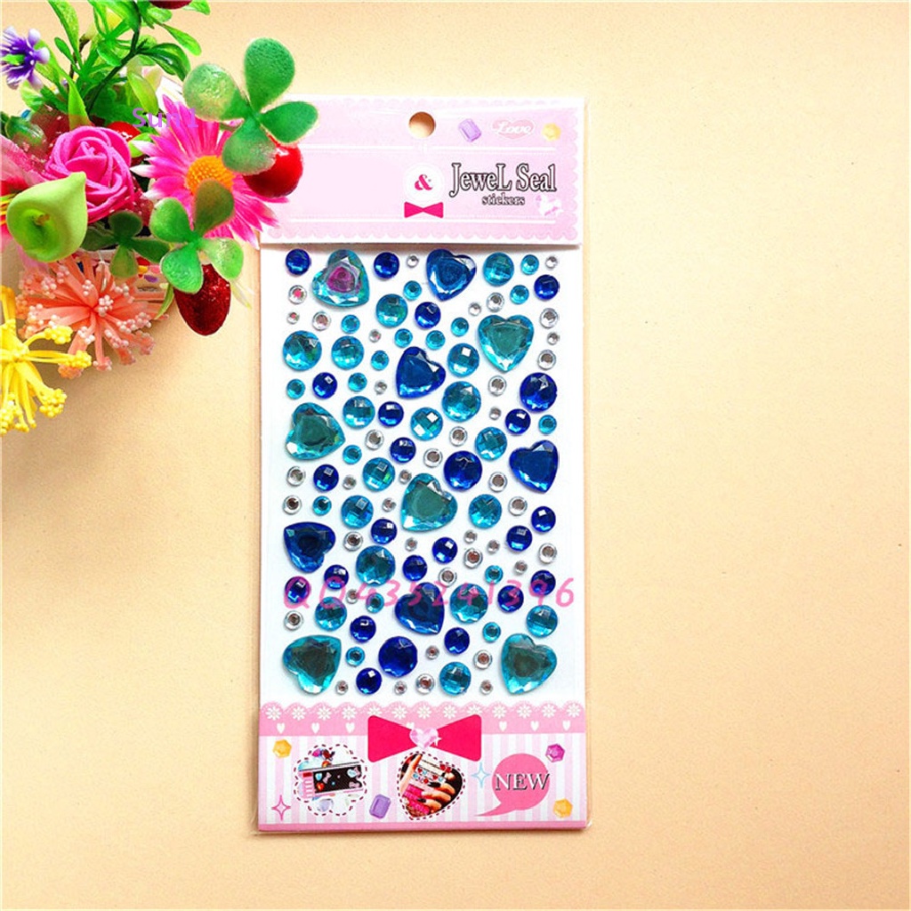 Dải Đá Kim Cương Pha Lê Hình Trái Tim Dán Trang Trí Đa Ứng Dụng Sun1 > Sun1 >