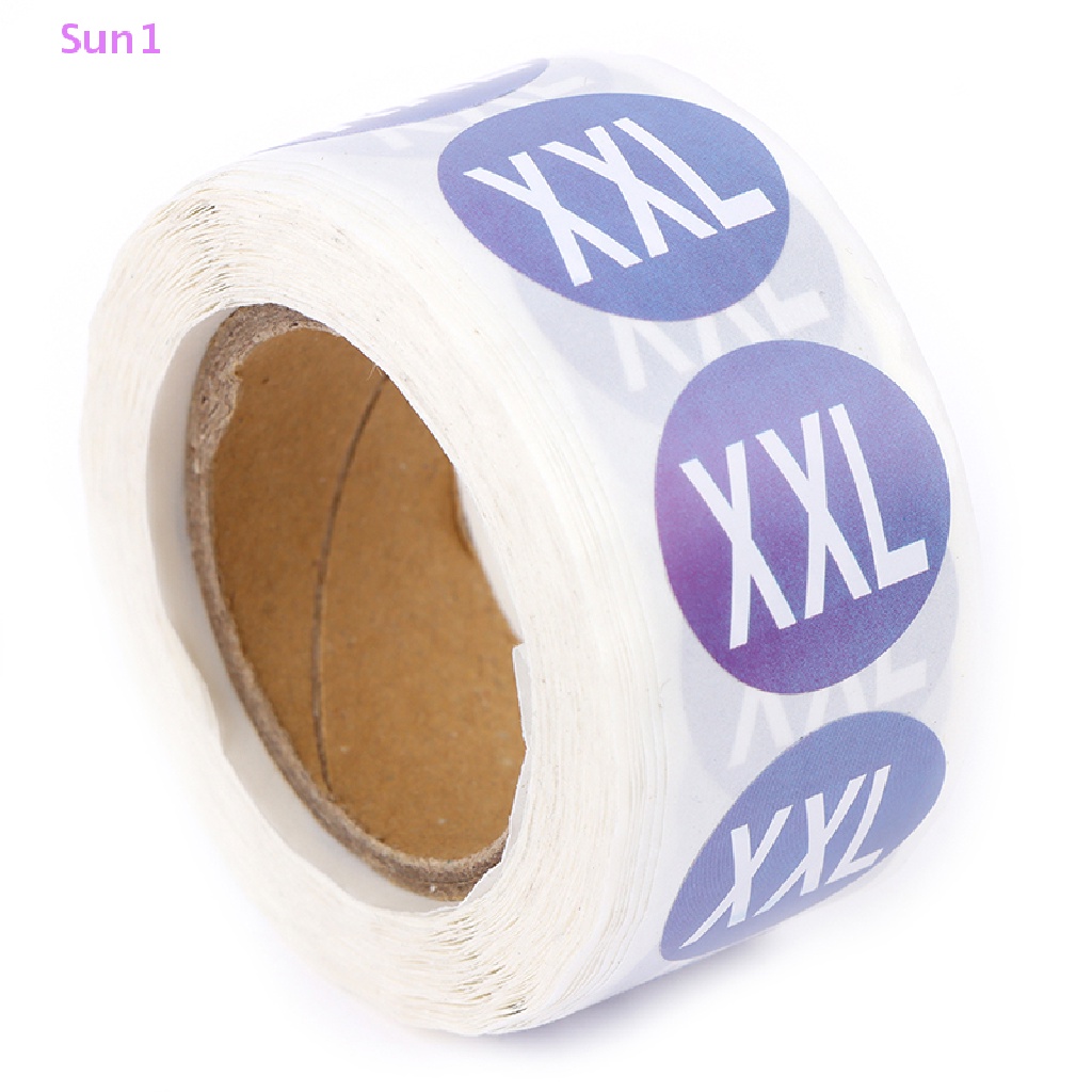 Set 500 Nhãn Dán Kích Thước 2.5cm Trang Trí Quần Áo Tiện Dụng