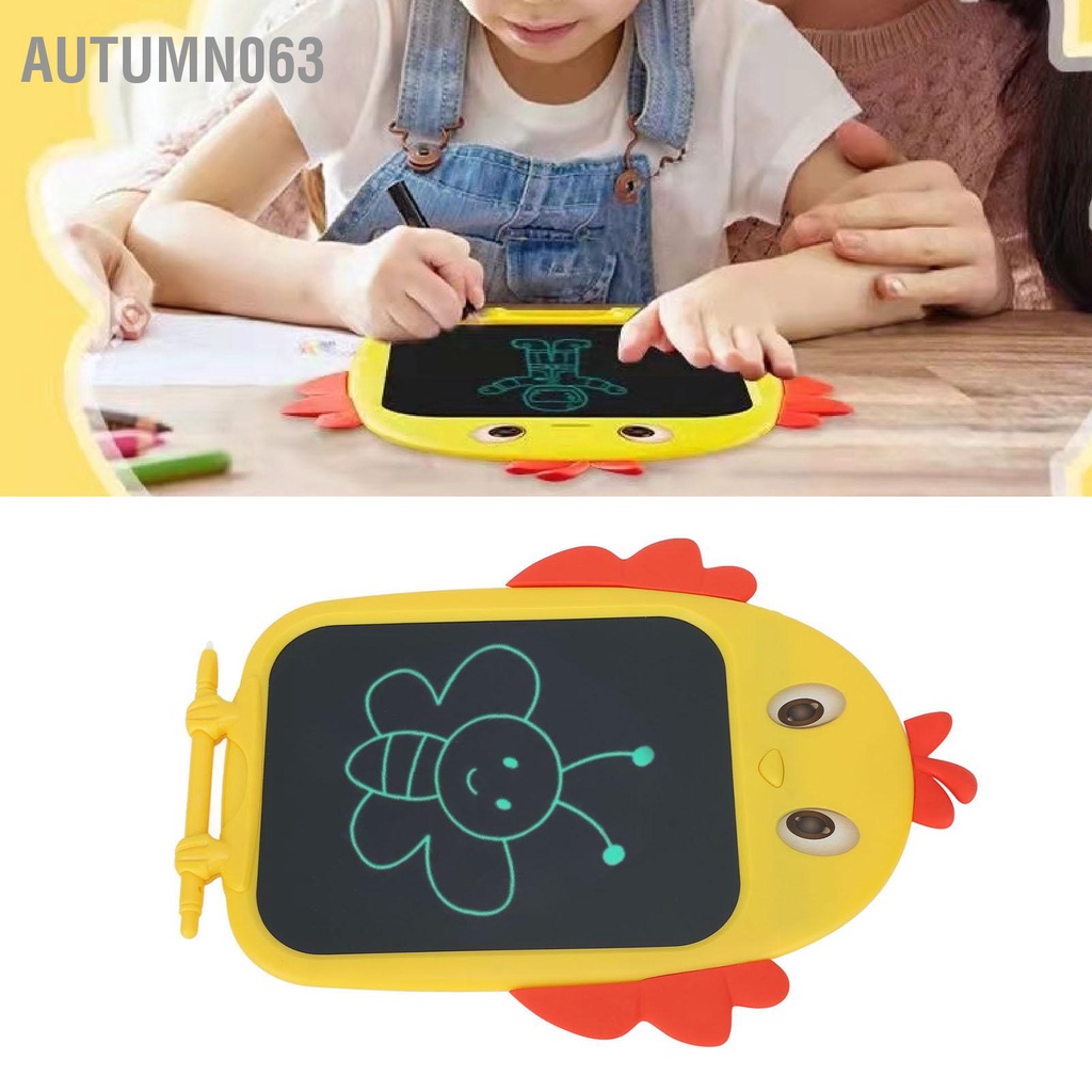 Autumn063 Bảng Vẽ Trẻ Em 8.5in Máy Tính Viết Tranh LCD Hình Con Gà Cho Bé Trai Và Gái