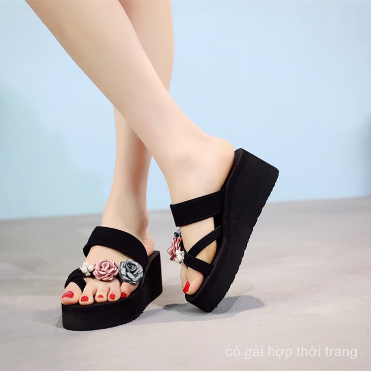 Dép Sandal Đế Xuồng Chống Trượt Thời Trang Mùa Hè Dành Cho Nữ