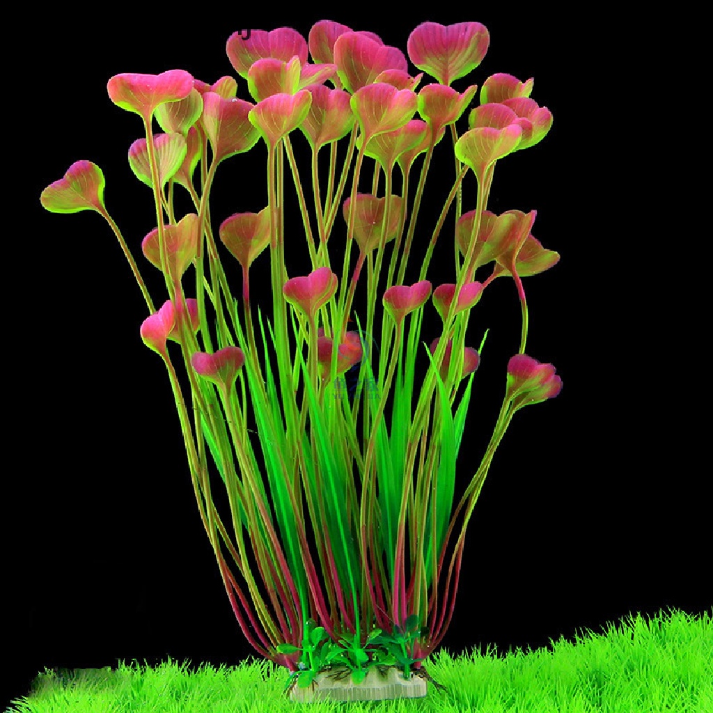1 Cây Cảnh Giả Bằng Nhựa Trang Trí Bể Cá 30cm