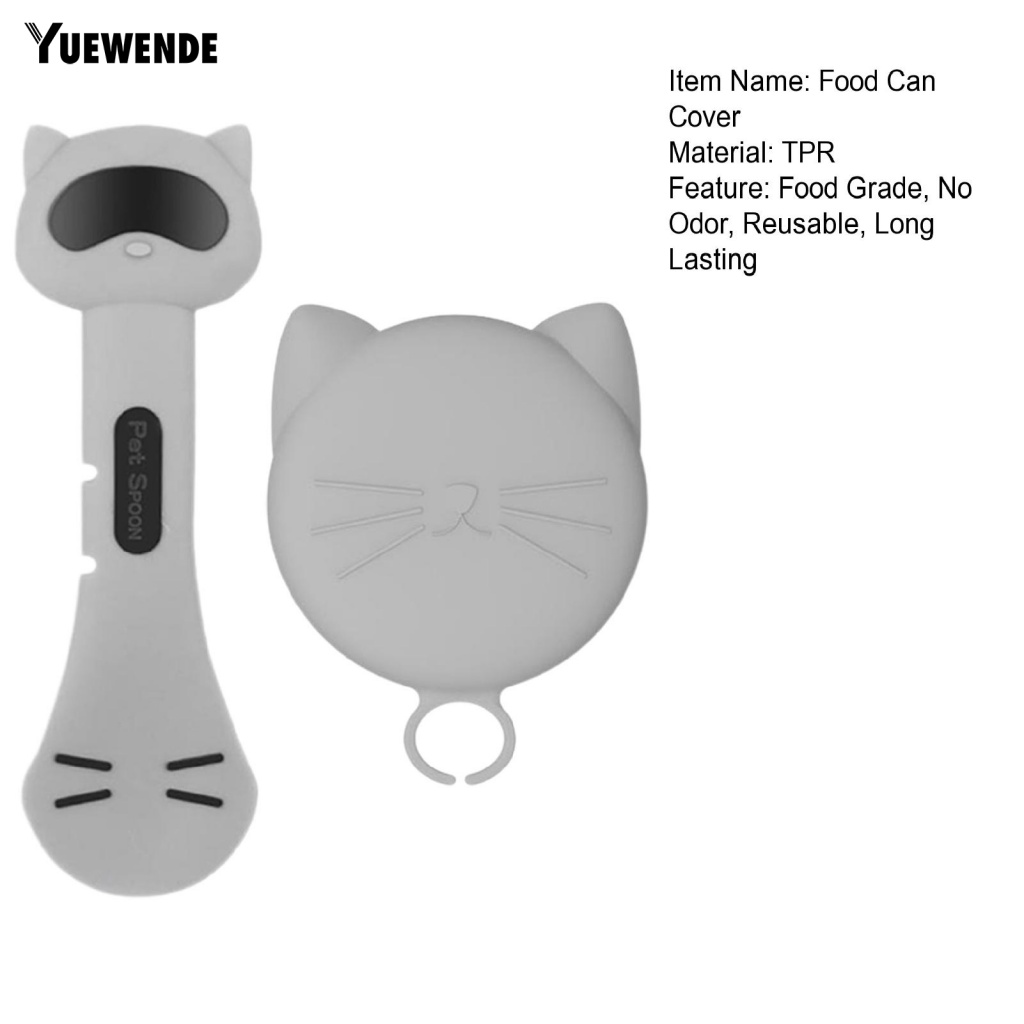 Bộ Muỗng Và Nắp Đậy Chống Rò Rỉ Dùng Để Ăn Uống Dành Cho Thú Cưng