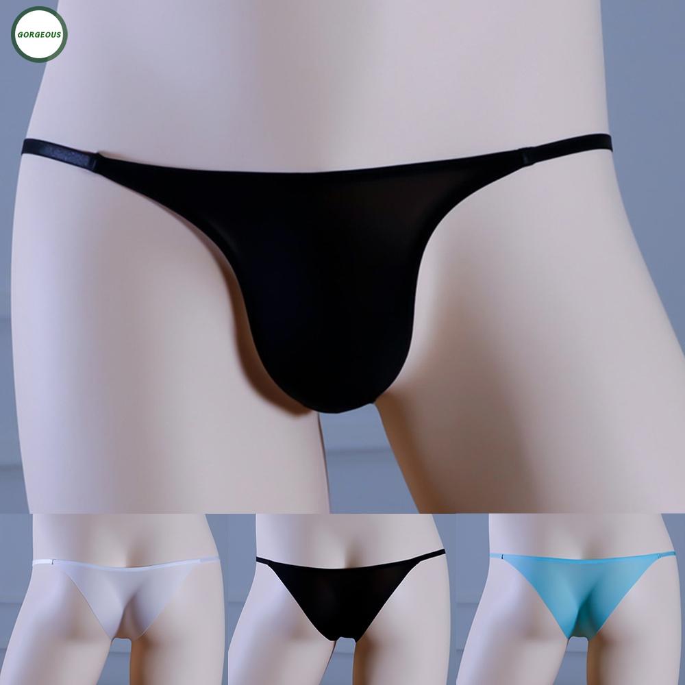 GORGEOUS~Male Through Traceless Underpants Briefs Underwear Bulge Waist G-string