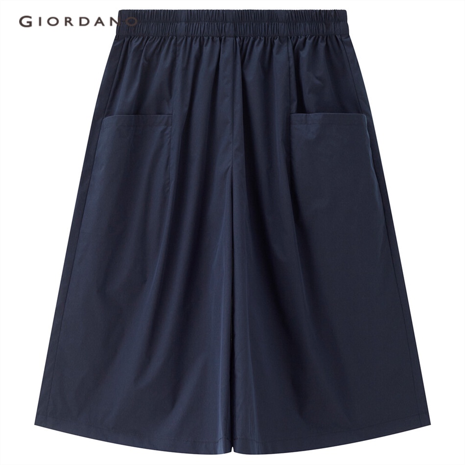 Quần GIORDANO 13403326 lưng thun phối túi lớn nhẹ dành cho nữ