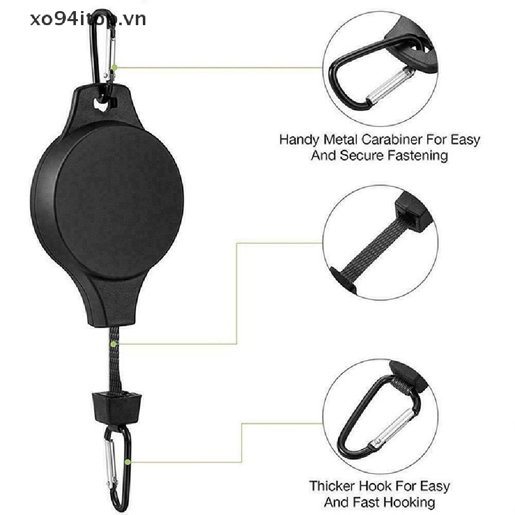 XOITOP Plant Pulley Hook Retractable Plant Hook Pulley Adjustable Plant Hanging Pulley VN
